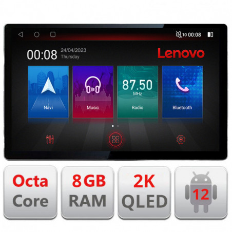 Navigatie dedicata Opel Astra H 2006-2015 Lenovo ecran 13" 2K 8+128 Android Waze USB Navigatie 4G 360 Toslink Youtube Radio kit