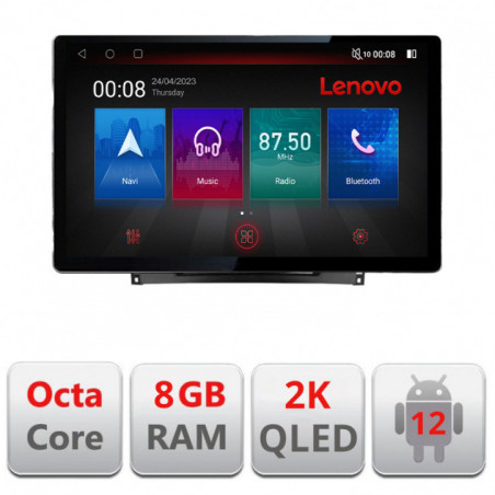 Navigatie dedicata Opel Astra J Quad Core N-072 Lenovo ecran 13" 2K 8+128 Android Waze USB Navigatie 4G 360 Toslink Youtube Rad