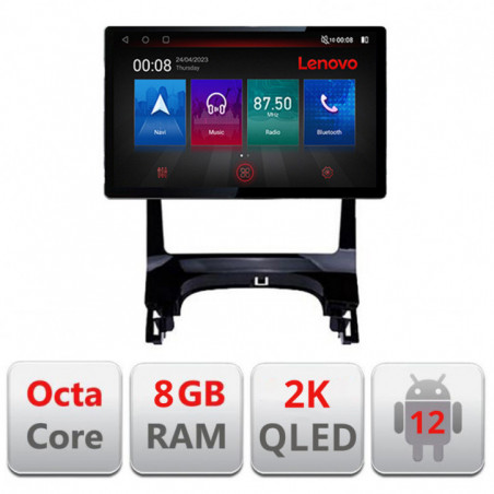 Navigatie dedicata Peugeot 3008 Quad Core N-323 Lenovo ecran 13" 2K 8+128 Android Waze USB Navigatie 4G 360 Toslink Youtube Rad