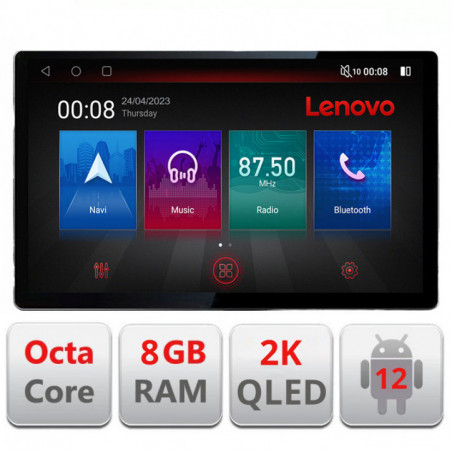 Navigatie dedicata Seat Ateca Lenovo ecran 13" 2K 8+128 Android Waze USB Navigatie 4G 360 Toslink Youtube Radio KIT-ateca+EDT-E