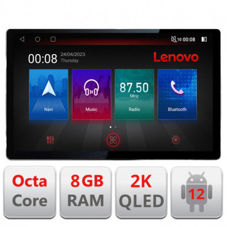Navigatie dedicata Toyota Avensis 2009-2015 N-TY12 Lenovo ecran 13" 2K 8+128 Android Waze USB Navigatie 4G 360 Toslink Youtube
