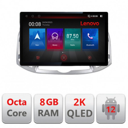 Sistem Multimedia MP5 Chevrolet Captiva 2012-2018 Manual N-109 Lenovo ecran 13" 2K 8+128 Android Waze USB Navigatie 4G 360 Tosl