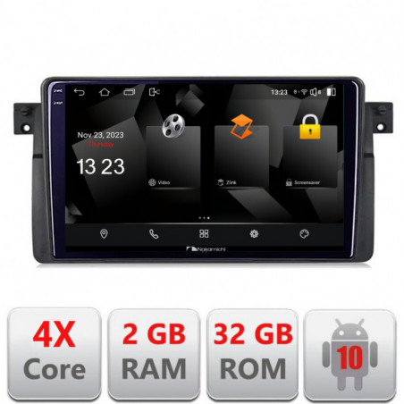 Navigatie dedicata Nakamichi BMW Seria 3 E46 5230-052  Android Ecran 720P Quad Core 2+32 carplay android auto