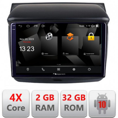 Navigatie dedicata Nakamichi Mitsubishi L200 2006-2014 5230-094  Android Ecran 720P Quad Core 2+32 carplay android auto