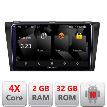 Navigatie dedicata Nakamichi Mazda 3 2004-2009 5230-161  Android Ecran 720P Quad Core 2+32 carplay android auto