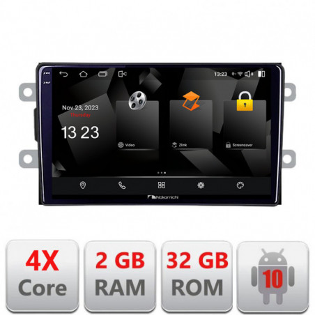 Navigatie dedicata Nakamichi Dacia dupa 2012 5230-Dacia  Android Ecran 720P Quad Core 2+32 carplay android auto