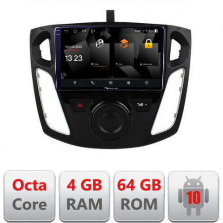 Navigatie dedicata Nakamichi Ford Focus 3 5510-150  Android Octa Core 720p 4+64 DSP 360 camera carplay android auto