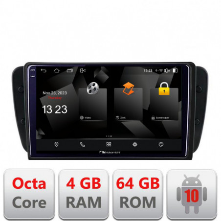 Navigatie dedicata Nakamichi Seat Ibiza 2008-2014 5510-246  Android Octa Core 720p 4+64 DSP 360 camera carplay android auto
