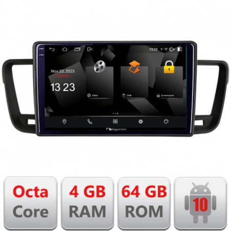 Navigatie dedicata Nakamichi Peugeot 508 5510-5637  Android Octa Core 720p 4+64 DSP 360 camera carplay android auto