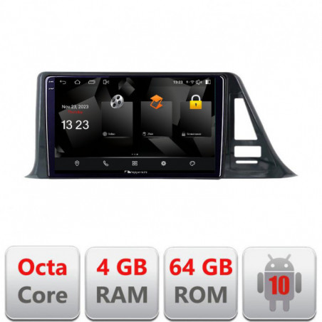 Navigatie dedicata Nakamichi Toyota CH-R low 5510-CH-R-A  Android Octa Core 720p 4+64 DSP 360 camera carplay android auto