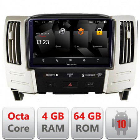 Navigatie dedicata Nakamichi Lexus RX300 2003-2008  Android Octa Core 720p 4+64 DSP 360 camera carplay android auto