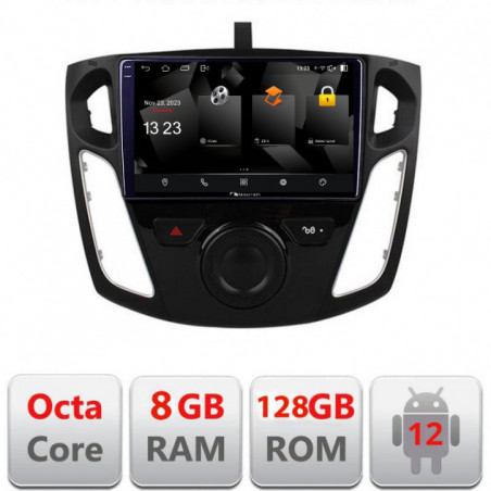 Navigatie dedicata Nakamichi Ford Focus 3 5960Pro-150 Android Octa Core Qualcomm 2K Qled 8+128 DTS DSP 360 4G Optical