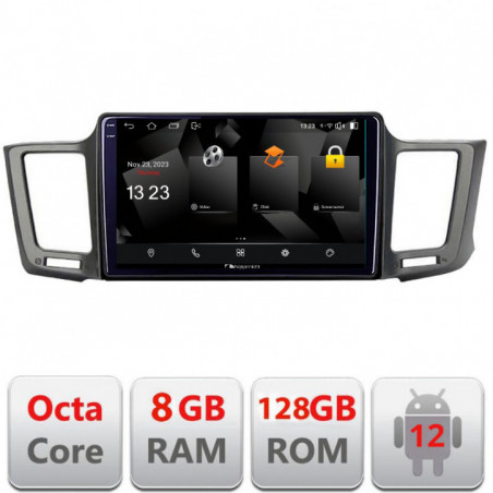 Navigatie dedicata Nakamichi Toyota RAV4 5960Pro-247 Android Octa Core Qualcomm 2K Qled 8+128 DTS DSP 360 4G Optical