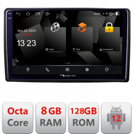 Navigatie universala Nakamichi 2din-2 Android Octa Core Qualcomm 2K Qled 8+128 DTS DSP 360 4G Optical