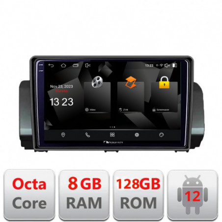 Navigatie dedicata Nakamichi Dacia Logan Sandero Jogger LOGAN-2022 fara ecran de fabrica Android Octa Core Qualcomm 2K Qled 8+128 DTS DSP 360 4G Optical