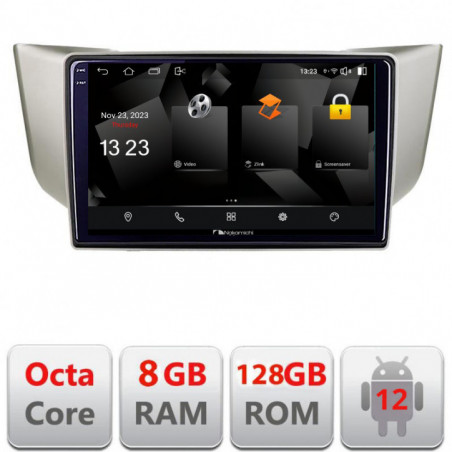 Navigatie dedicata Nakamichi Lexus RX 2003-2009 5960Pro- rx-03 Android Octa Core Qualcomm 2K Qled 8+128 DTS DSP 360 4G Optical
