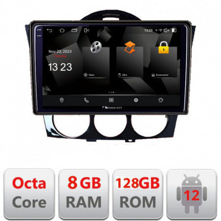 Navigatie dedicata Nakamichi Mazda RX8 2008-2011  Android Octa Core Qualcomm 2K Qled 8+128 DTS DSP 360 4G Optical