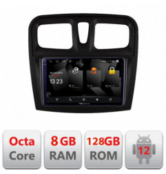Navigatie dedicata Nakamichi Dacia Sandero 2012-2020 var B  Android radio gps internet Octa core 8+128 DTS DSP 360 4G Optical