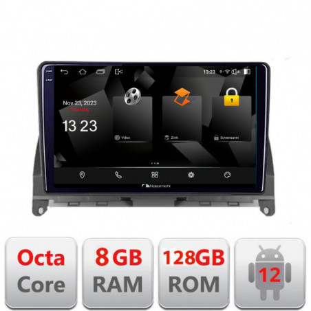 Navigatie dedicata Nakamichi Mercedes W204 2008-2012 5960Pro-W204 Android Octa Core Qualcomm 2K Qled 8+128 DTS DSP 360 4G Optical
