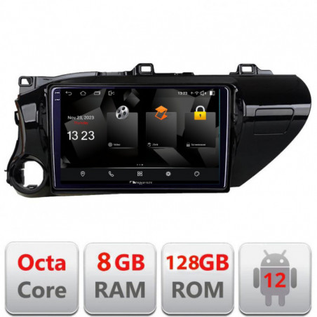 Navigatie dedicata Nakamichi Toyota Hilux 2016- 5960Pro-TY59 Android Octa Core Qualcomm 2K Qled 8+128 DTS DSP 360 4G Optical