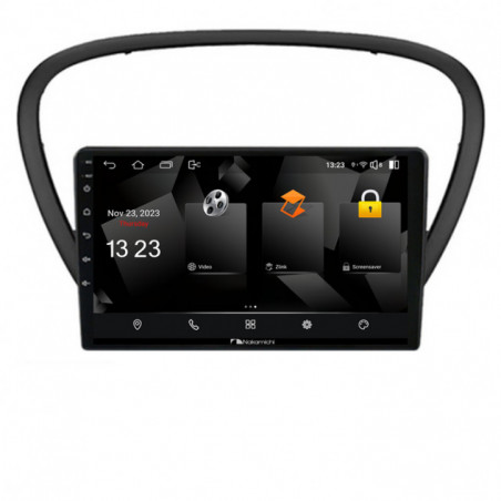 Navigatie dedicata Nakamichi Peugeot 607 Android radio gps internet quad core 2+32 carplay android auto