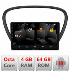 Navigatie dedicata Nakamichi Peugeot 607 Android radio gps internet quad core 4+64 carplay android auto