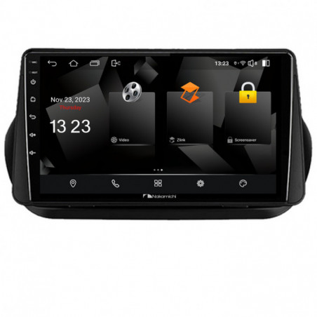 Navigatie dedicata Nakamichi Peugeot Bipper, Citroen Nemo, Fiat Qubo 2008-2017  Android radio gps internet quad core 2+32 carplay android auto