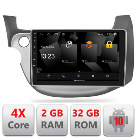 Navigatie dedicata Nakamichi Honda Fit 2008-2013  Android radio gps internet quad core 2+32 carplay android auto