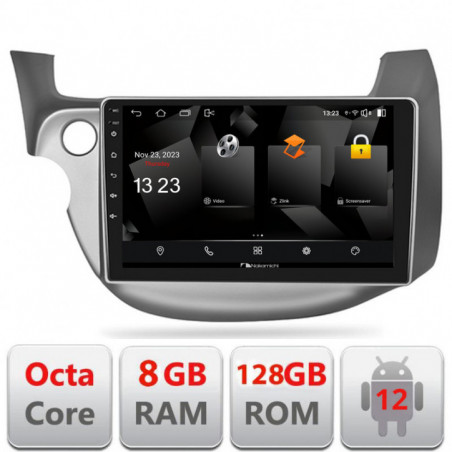 Navigatie dedicata Nakamichi Honda Fit 2008-2013  Android radio gps internet quad core 8+128 carplay android auto