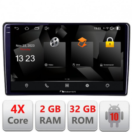 Navigatie dedicata Nakamichi Toyota  Android radio gps internet quad core 2+32 carplay android auto