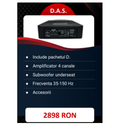 Pachet Difuzoare Audio System Component CARBON 165 pentru usile din fata + Amplificator de 4 canale + Subwoofer underseat