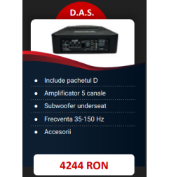 Pachet 2 Difuzoare Audio System CARBON 165 + 2 Carbon 165 Coaxiale + Amplificator 5 Canale + Subwoofer Underseat