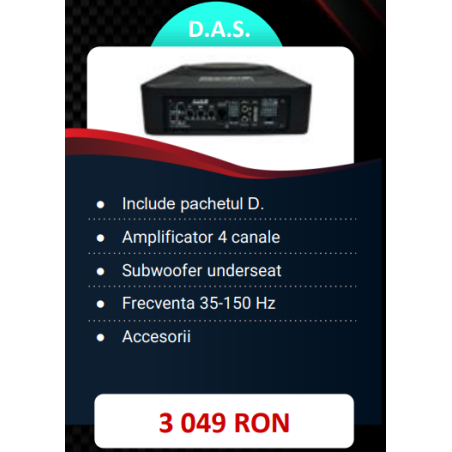 Pachet 2 Difuzoare Audio System MX 165 EVO pentru usile din fata + Amplificator de 4 canale + Subwoofer underseat si accesorii