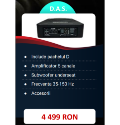 Pachet 2 Difuzoare Audio System MX 165 EVO +2 MXC 165 EVO +Amplificator 5 canale +Subwoofer Underseat si accesorii instalare