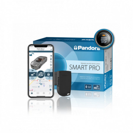 Kit pornire motor Pandora Smart Pro V3  cu taguri Audi A1 2010-2018, aplicatie telefon 4G, GPS (montaj inclus)