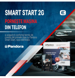 Kit pornire motor Pandora Smart Start Dacia Sandero gen 1 2008-2011, aplicatie telefon 2G (montaj inclus)