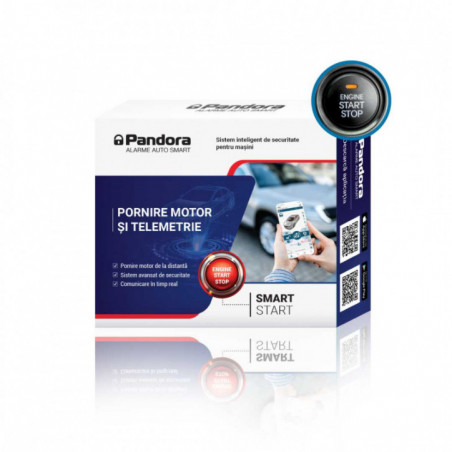 Kit pornire motor Pandora Smart Start Fiat Grande Punto 2005-2015, aplicatie telefon 2G (montaj inclus)