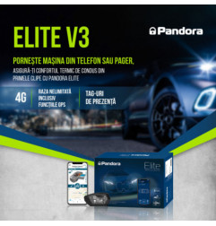 Kit pornire motor Pandora ELITE Subaru Impreza gen 4 2011-2015, aplicatie telefon 4G, GPS, pager, tag, telecomanda (montaj inclus)