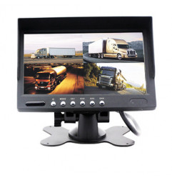 Monitor cu ecran digital TFT 7" pentru dube si camioane cu 4 intrari video Edotec EDT-CM700MQ
