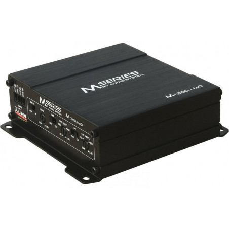 Amplificator Audio-Systems M-300.1 MD, 1 x 300 watts, monobloc, in 2 sau 4 ohm, dimensiune micro clasa D pentru subwoofer