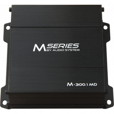 Amplificator Audio-Systems M-300.1 MD, 1 x 300 watts, monobloc, in 2 sau 4 ohm, dimensiune micro clasa D pentru subwoofer