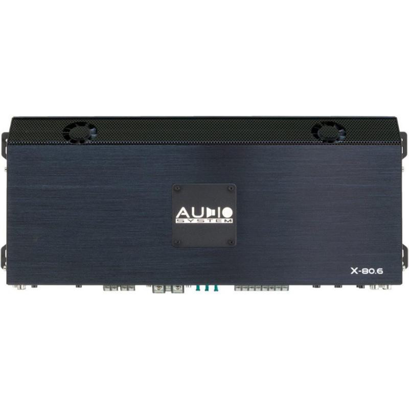 Amplificator Audio-Systems X-80.6, 4 x 150 + 1 x 500 watts, in 2 sau 4 ohm, clasa AB, 6 canale
