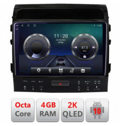 Navigatie dedicata Edonav Toyota Landcruiser 200 V8 2007-2015 cu navi si 360  Android ecran Qled 2K Octa core 4+32 KIT-381-360+EDT-E409-2K