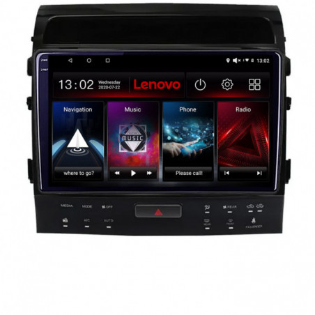 Navigatie dedicata Lenovo Toyota Landcruiser 200 V8 2007-2015 cu navi si 360 , Octacore Qualcomm, 4Gb RAM, 64Gb Hdd, 4G, Qled 2K, DSP, Carplay, Bluetooth