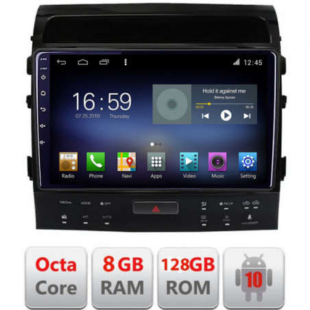 Navigatie dedicata Edonav Toyota Landcruiser 200 V8 2007-2015 cu navi si 360  Android radio gps internet Octa Core 8+128 LTE KIT-381-360+EDT-E609