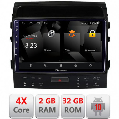 Navigatie dedicata Nakamichi Toyota Landcruiser 200 V8 2007-2015 cu navi si 360 Android Ecran 720P Quad Core 2+32 carplay android auto