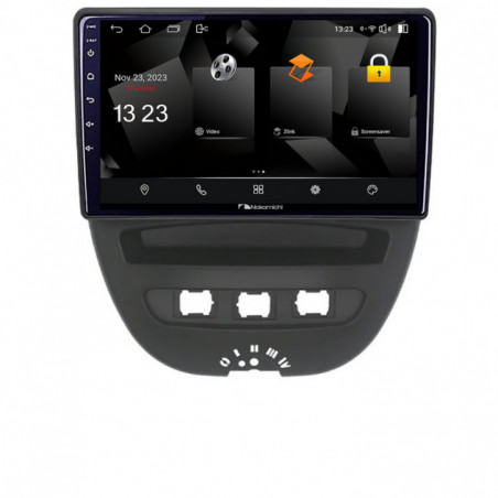 Navigatie dedicata Nakamichi Citroen C1 Peugeot 107 Toyota Aygo 2005-2014 Android Ecran 720P Quad Core 2+32 carplay android auto