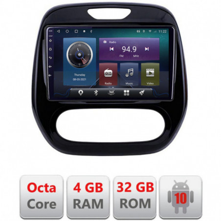 Navigatie dedicata Edonav Renault Captur 2013-2020  Android radio gps internet Octa core 4+32 KIT-captur-v2+EDT-E409