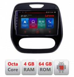 Navigatie dedicata Lenovo Renault Captur 2013-2020  Android radio gps internet Octa Core 4+64 LTE KIT-captur-v2+EDT-E509-PRO