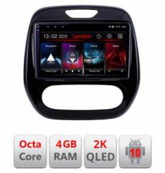 Navigatie dedicata Lenovo Renault Captur 2013-2020 , Octacore Qualcomm, 4Gb RAM, 64Gb Hdd, 4G, Qled 2K, DSP, Carplay, Bluetooth